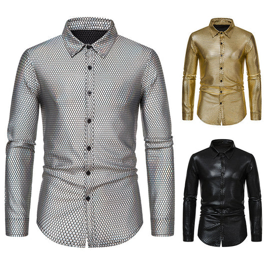 Men's  Long Sleeve Button-down Shirt Casual