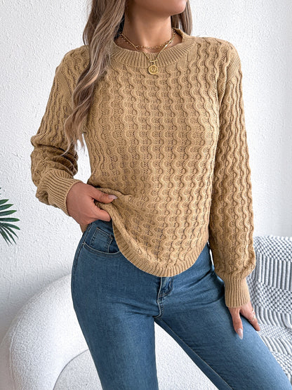 Women’s Round Neck Long Sleeve Sweater