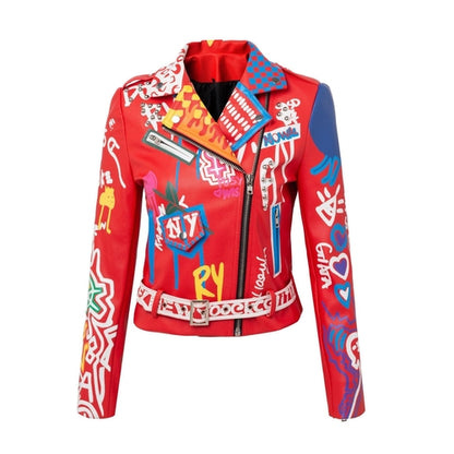 Slim Graffiti Ryder Jacket