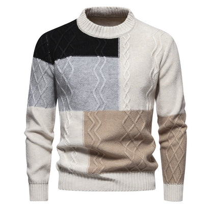 Color-block Knitwear For Men