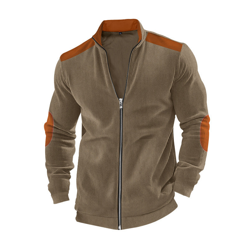 Men’s Long Sleeve Zipper Cardigan.