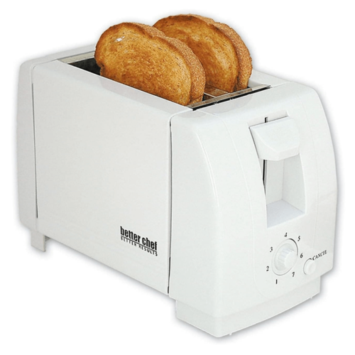 Better Chef 2-Slice Toaster with Pull-Out Crumb Tray