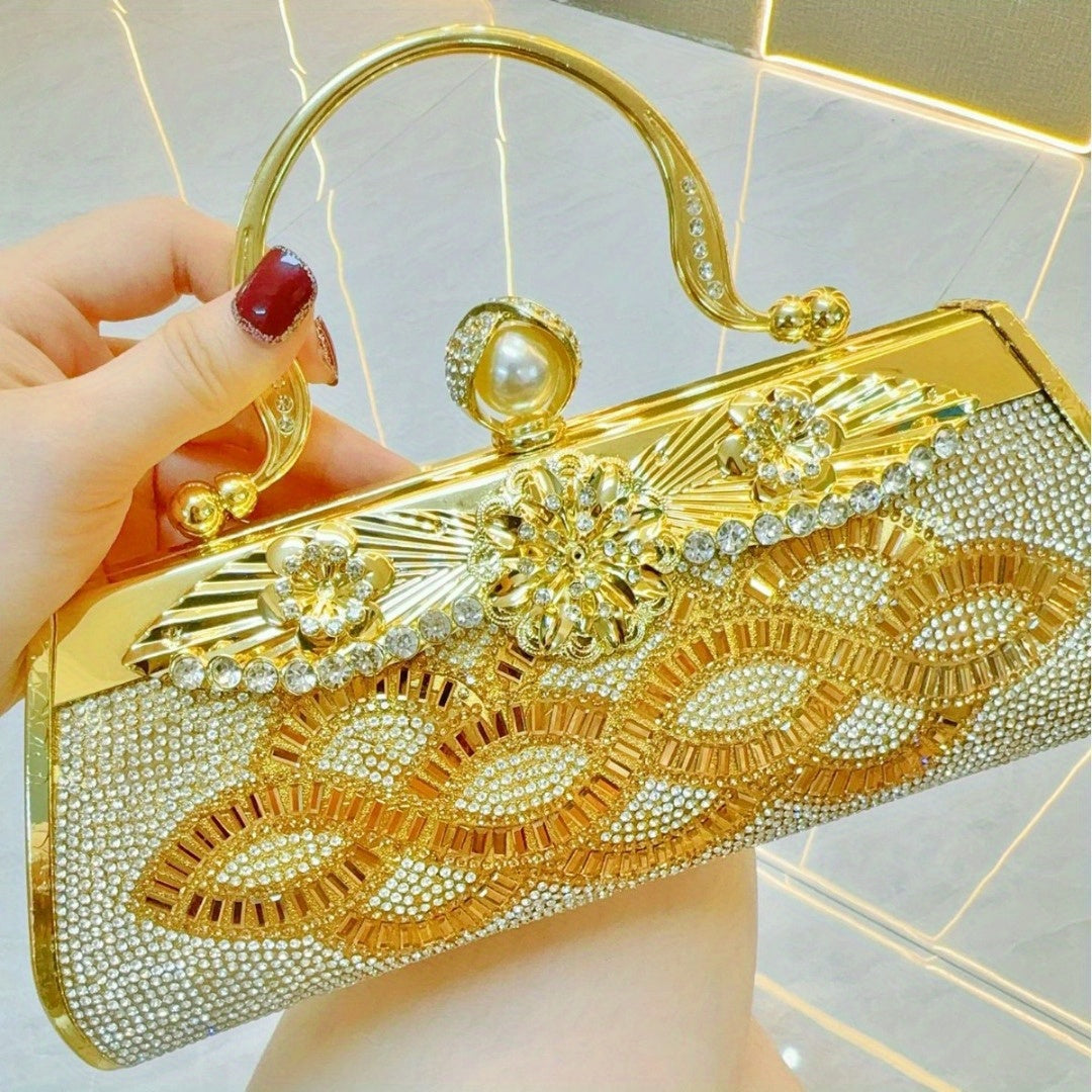 Handmade rhinestone Bag