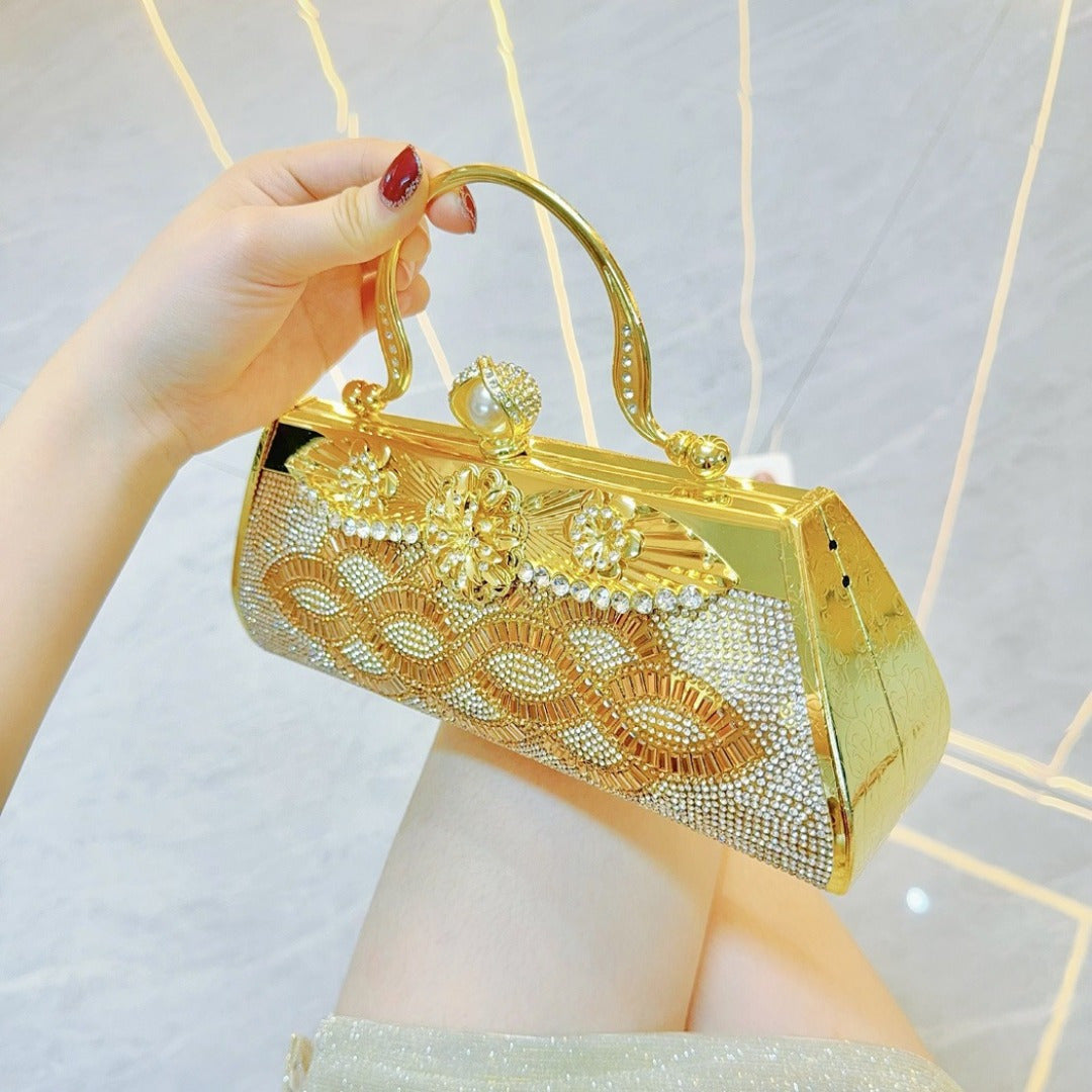 Handmade rhinestone Bag