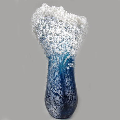 Majestic Wavy Vase Resin Desktop Flower Pot Creactive Home Coffee Shop Decoration