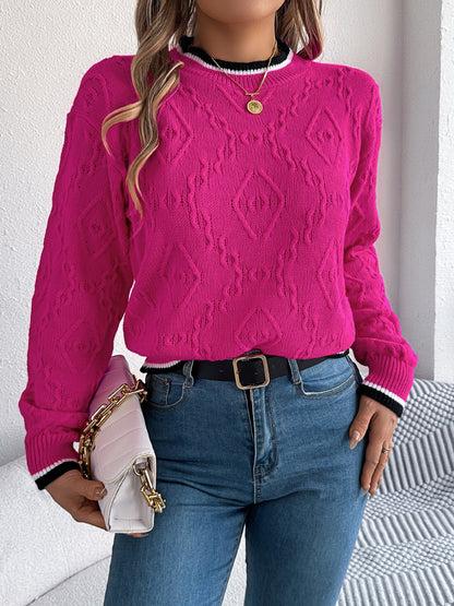 Women’s Round Neck Long Sleeve Sweater