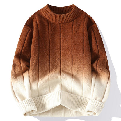 Sweater Gradient Fashion Men