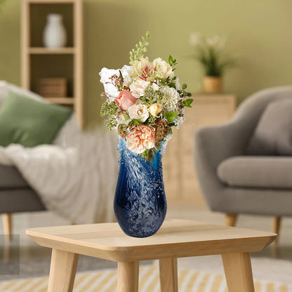 Majestic Wavy Vase Resin Desktop Flower Pot Creactive Home Coffee Shop Decoration