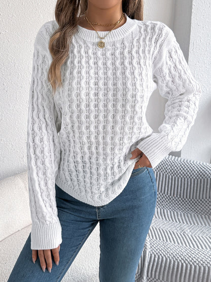 Women’s Round Neck Long Sleeve Sweater