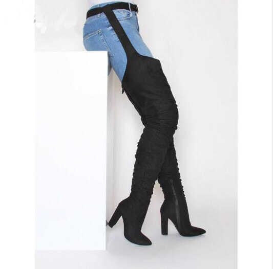 Heel Over The Knee Women's Fashion Boots.