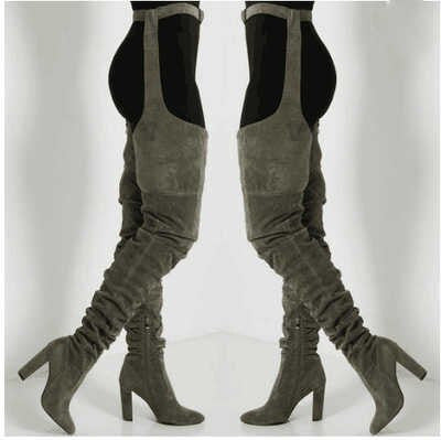 Heel Over The Knee Women's Fashion Boots.