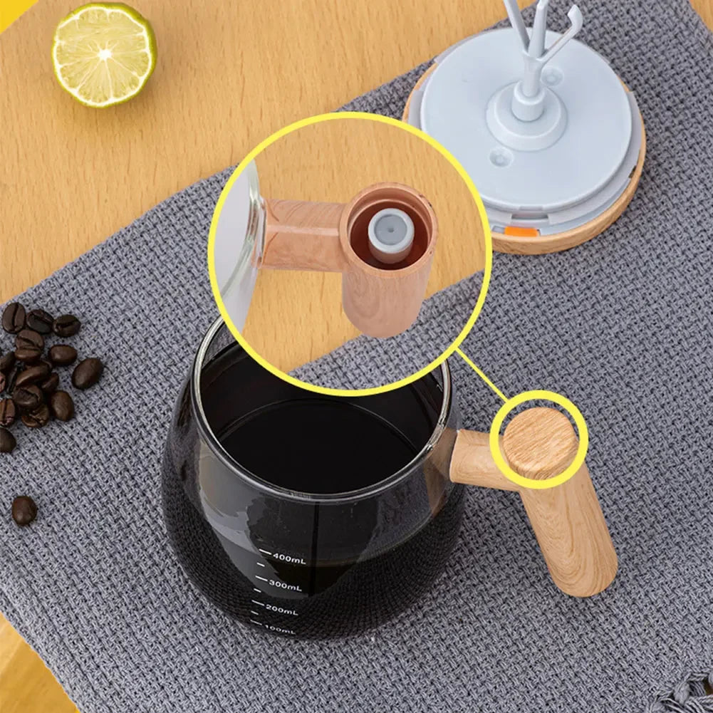 Mini Electric Coffee Self Mixing Mug Waterproof Food Safe Coffee Mug USB Rechargeable Automatic Magnetic Cup for Tea 380ML