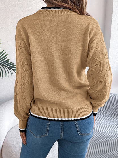 Women’s Round Neck Long Sleeve Sweater