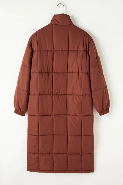 Women’s Pocketed Bubble Texture Winter Coat.