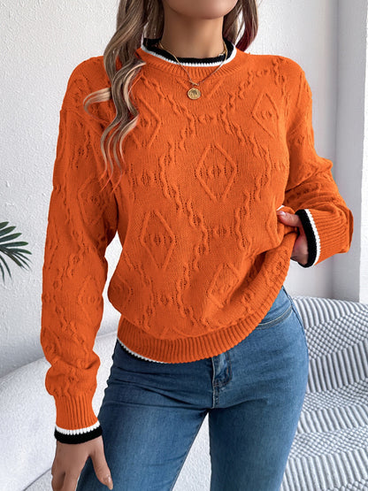 Women’s Round Neck Long Sleeve Sweater