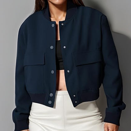 Jacket With Big Pockets Casual Coat.