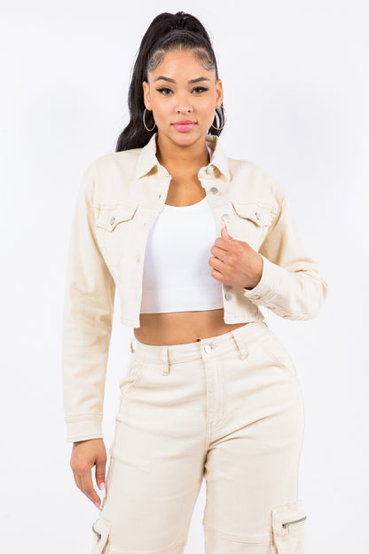 Women’s  Laced Back Cropped Jacket