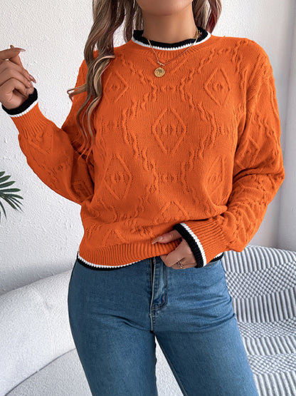 Women’s Round Neck Long Sleeve Sweater