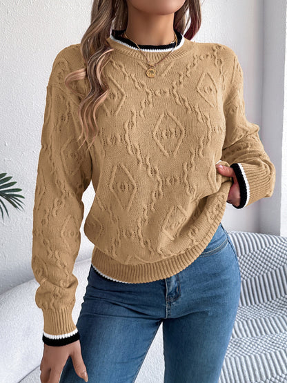 Women’s Round Neck Long Sleeve Sweater