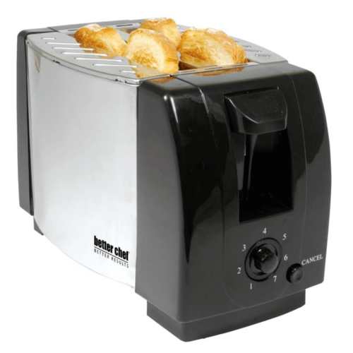 Better Chef 2-Slice Toaster with Pull-Out Crumb Tray