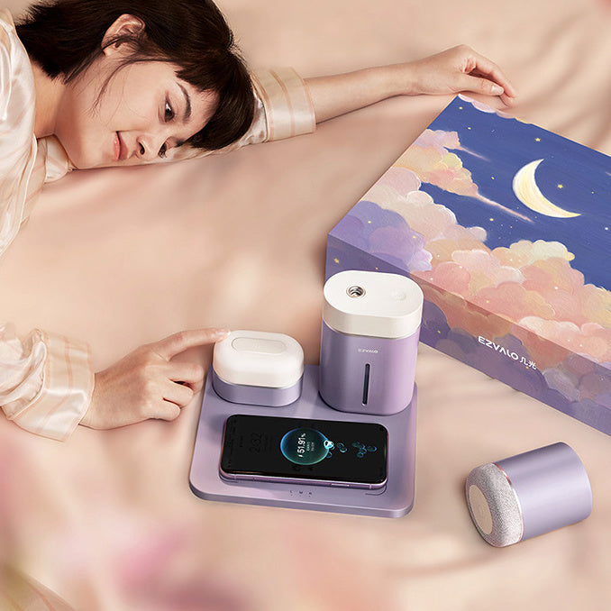 Home Multi-function Humidifier Wireless Charging Pat Light Upgraded Dock Station For Fast Charger