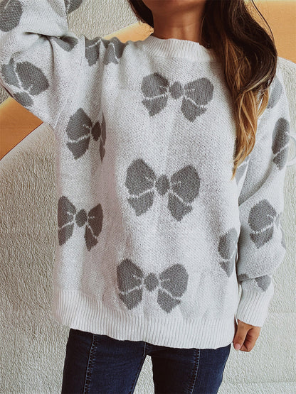 Women’s Bow Round Neck Sweater