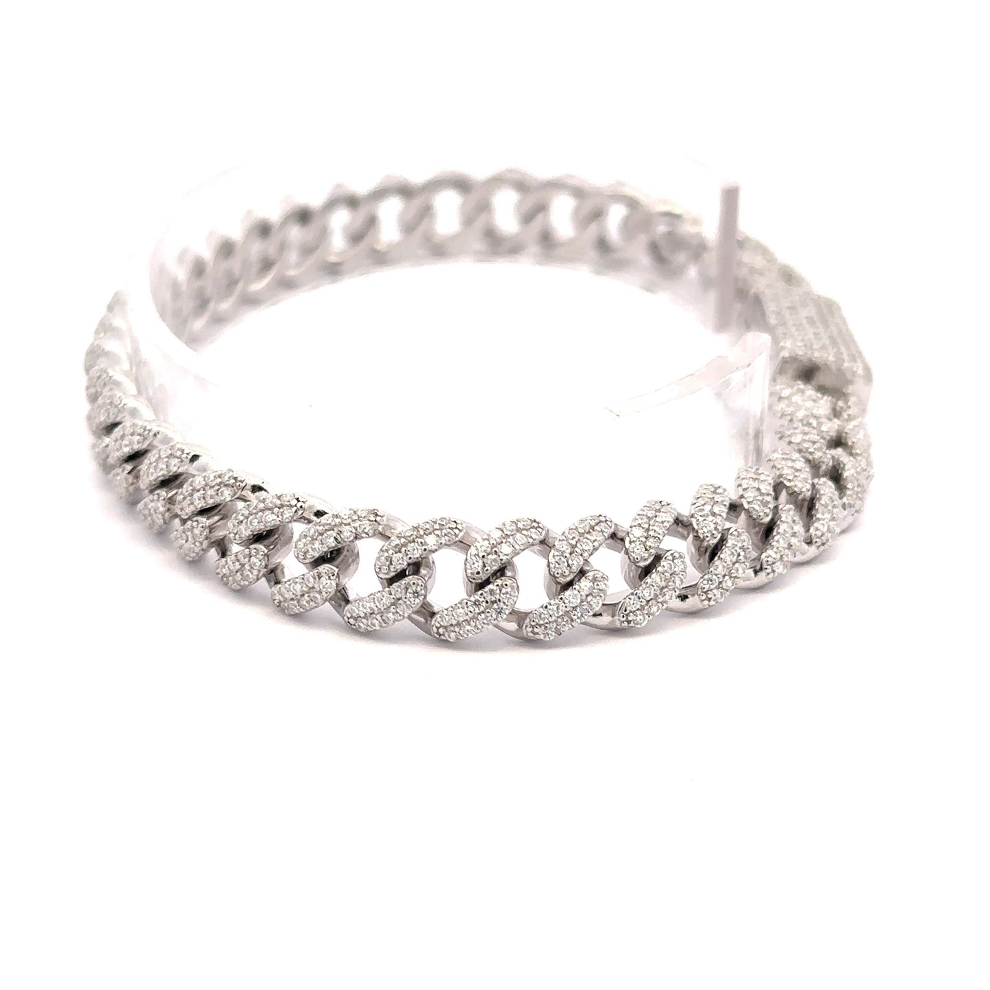 8MM STERLING SILVER CUBAN BRACELET | 9221931