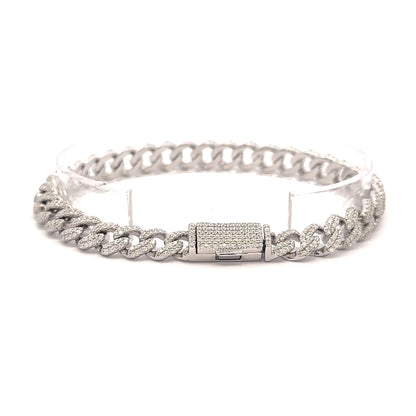 8MM STERLING SILVER CUBAN BRACELET | 9221931