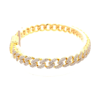 6MM  925 Silver Cuban Bracelet | 9221722