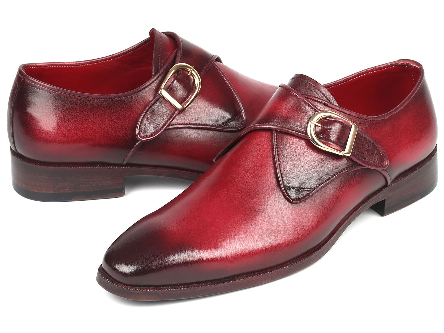 Paul Parkman Men's Shoes Burgundy Leather