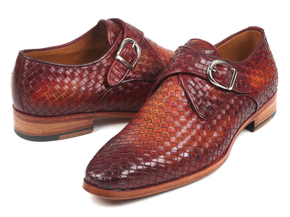 Paul Parkman Reddish Brown Woven Leather