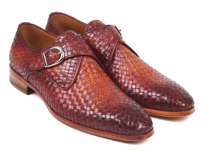 Paul Parkman Reddish Brown Woven Leather