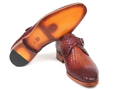 Paul Parkman Reddish Brown Woven Leather