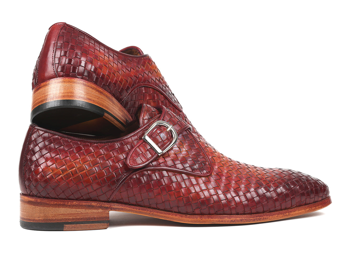 Paul Parkman Reddish Brown Woven Leather