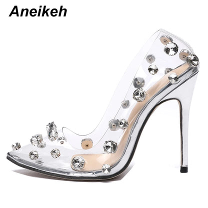 Transparent High Heels Sexy Female Shoes