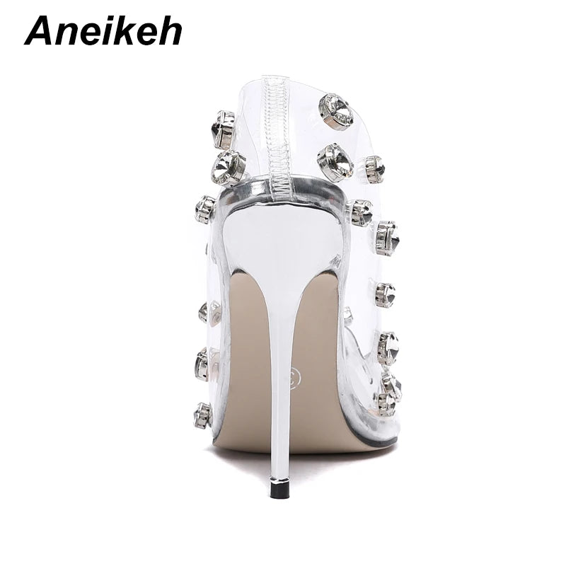 Transparent High Heels Sexy Female Shoes