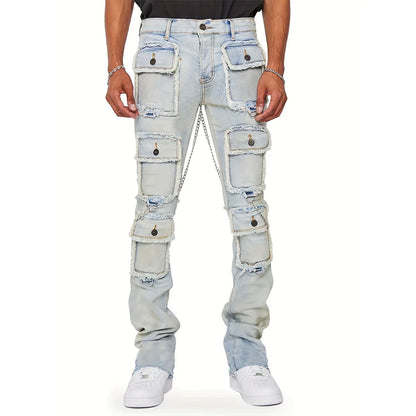 Multi-pocket Cargo Men’s Jeans*