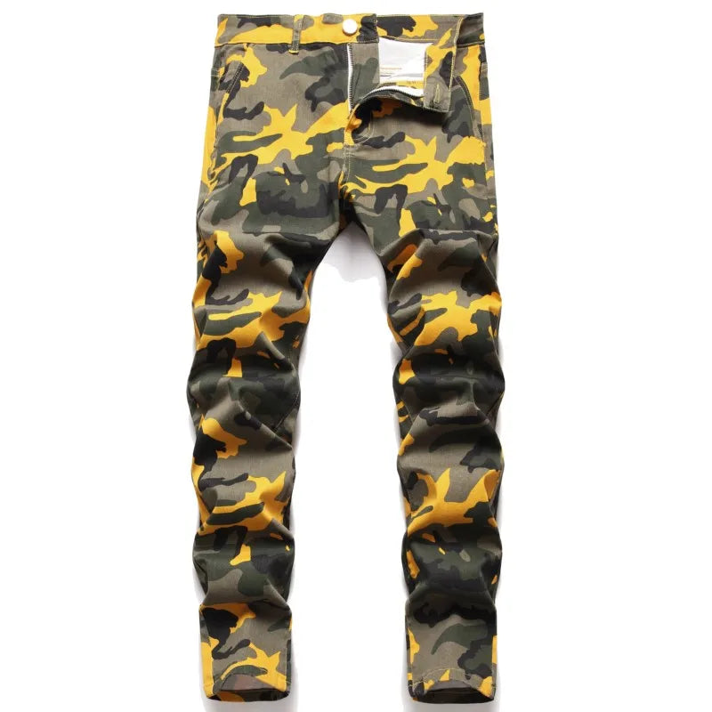 Men Straight Washed Brand Army Pants