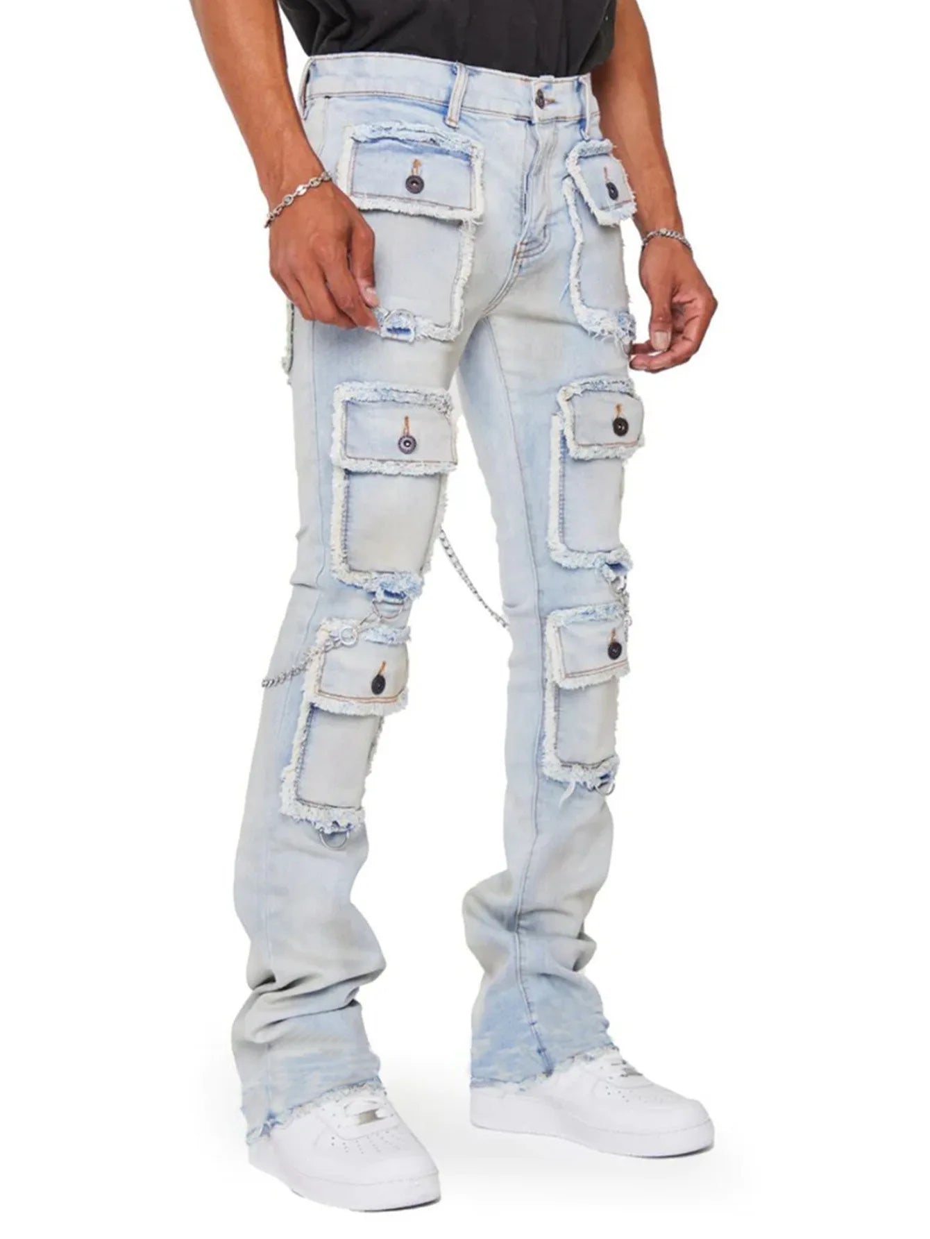 Multi-pocket Cargo Men’s Jeans*