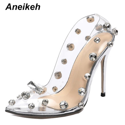 Transparent High Heels Sexy Female Shoes