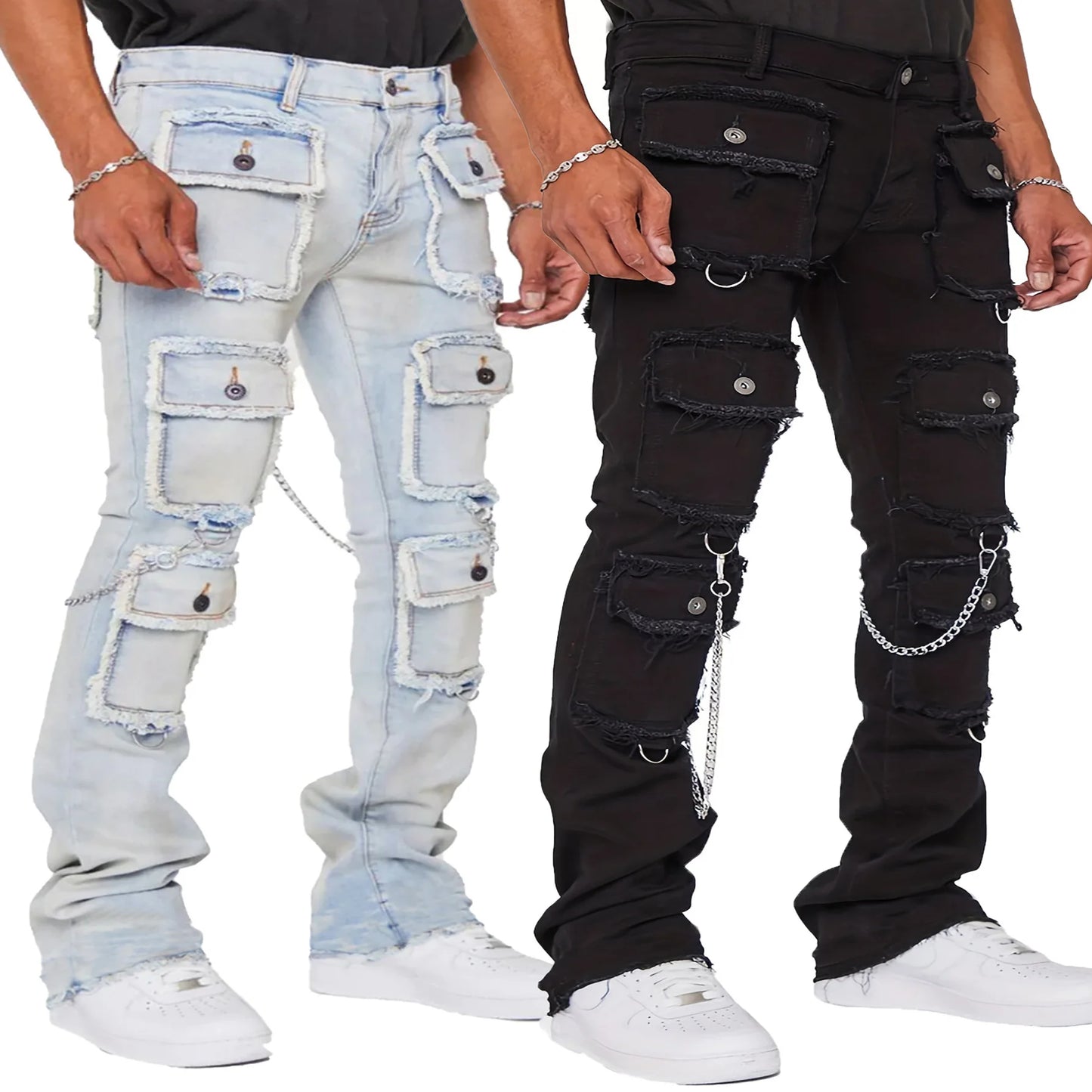 Multi-pocket Cargo Men’s Jeans*