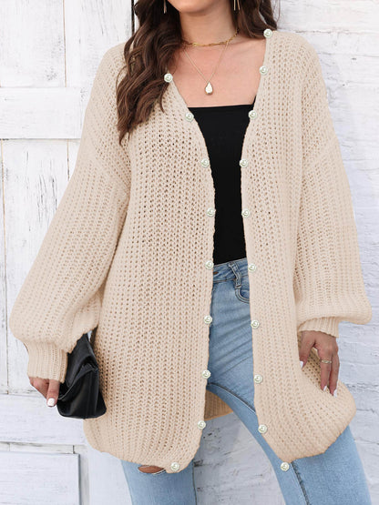 Open Front Long Sleeve Cardigan.