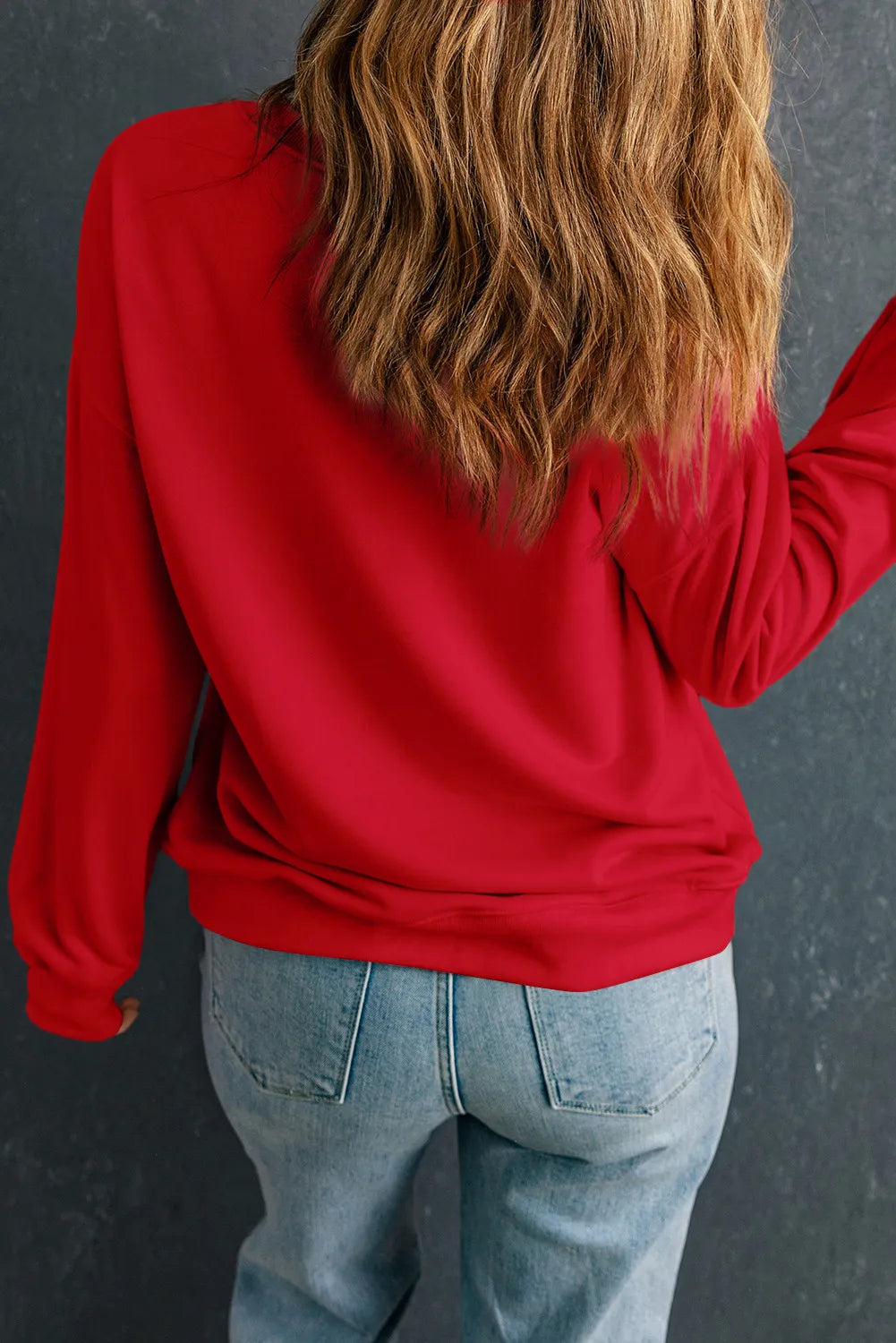 Women’s Round Neck Long Sleeve Sweatshirt