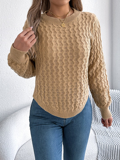 Women’s Round Neck Long Sleeve Sweater