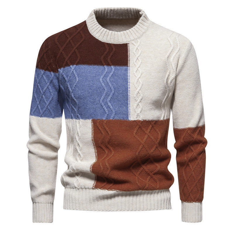 Color-block Knitwear For Men