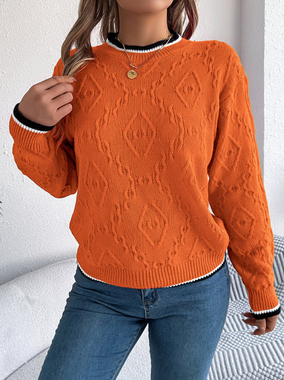 Women’s Round Neck Long Sleeve Sweater