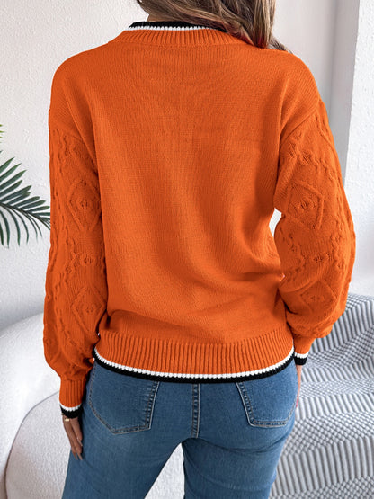 Women’s Round Neck Long Sleeve Sweater