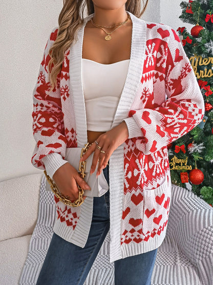 Women’s Open Front Long Sleeve Cardigan