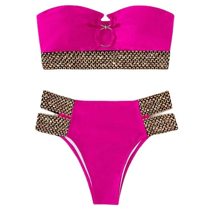 Hollow Beach Bikini Split Swimsuit