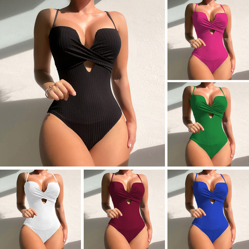 One-piece Color Slimming Swimsuit